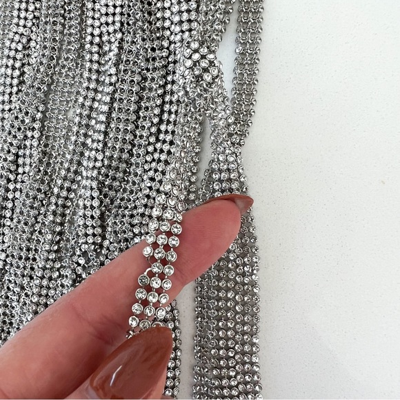 Cult Gaia Banu Mini Fringe Clutch in Clear - Picture 7 of 14